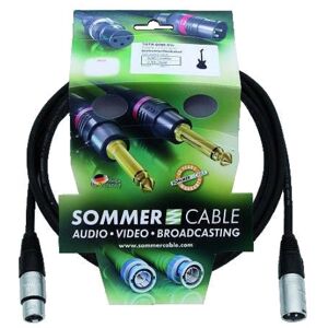 SOMMER CABLE Câble XLR 3pin 3m bk Neutrik - Câbles XLR 3 pol