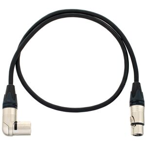 pro snake XLR Patch Angled/male 1m Noir