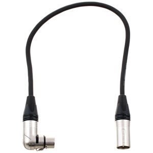 pro snake XLR Patch Angled female 0.5m Noir