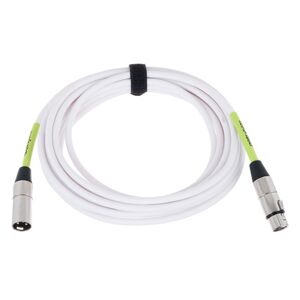 Ernie Ball Mic Cable PVC 20ft WH Blanc