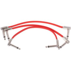 Ernie Ball Red Flat Ribbon Patch Cable 6 Rouge