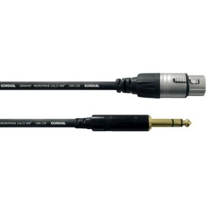 Cordial Cables XLR et jack symetrique/ CBLE AUDIO XLR FEMELLE/JACK MLE STRO 1,5 M