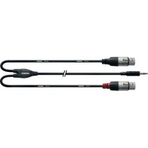 Cordial Cables adaptateur/ CBLE Y BRETELLE MINIJACK STRO/2 XLR FEMELLES 1,8 M