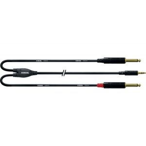 Cordial Cables adaptateur/ CBLE Y BRETELLE MINIJACK STRO/2 JACK MONO 6 M