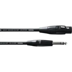 Cordial Cables XLR et jack symetrique/ CBLE AUDIO XLR FEMELLE/JACK STRO 3 M