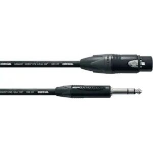 Cordial Cables XLR et jack symetrique/ CBLE AUDIO STRO XLR FEMELLE/JACK 2,5 M