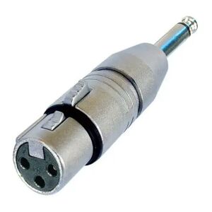 Neutrik Connecteurs adaptateurs/ NA2FP - ADAPTATEUR XLR 3 FEMELLE / JACK MONO MALE 6,35 MM