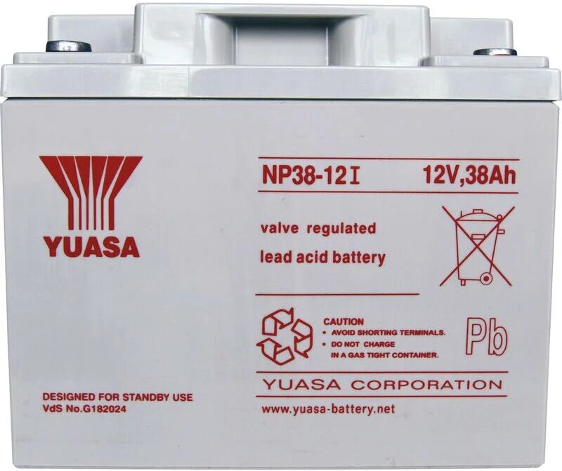 YUASA Batterie au plomb 12 V 38 Ah NP38-12 (l x H x P) 197 x 170 x 165 mm raccord à