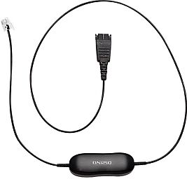 GNNETCOM Jabra GN1200 Smart Cord - Cordon pour casques et téléphones filaires - Noir