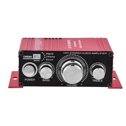Socobeta 12V eindversterker HiFi Stereo digitale versterker Mini 2-kanaals draadloze audio-ontvanger 20W +20 W uitgang