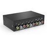 MT-VIKI RCA Switch 2 in 1 uit AV Audio Schakelaar Composiet Video L/R RCA Switch Box voor DVD Spelers SNES N64 PS2/3 Spel