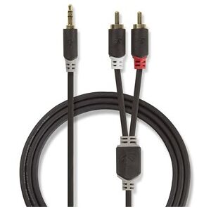 Nedis 3.5 mm Male - 2x RCA Male 5 m