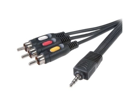 Vivanco Cabo Vídeo Jack 3.5Mm-3Rca 2M