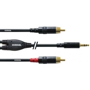 Cordial - Signalkabel, 3,5 Mm - 2 X Rca, 3 M