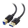 Cable Matters USB 3.0-kabel 3m (USB 3-kabel, USB 3.0 A till B-kabel) i svart 3 meter