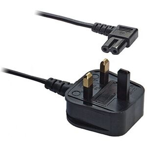 AQUARIUS 5M Figure Fig of 8 IEC C7 Mains Power Lead Cable - Right Angled