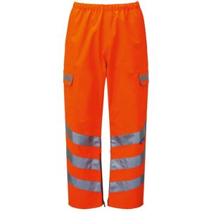 Pulsar P206TRS / PR503TRS Hi-Vis Rail Spec Waterproof Overtrousers 5XL  Orange