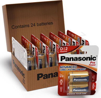 Panasonic Pro Power D LR20 Batteries   24 Pack