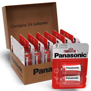 Panasonic Zinc D LR20 Batteries   24 Pack