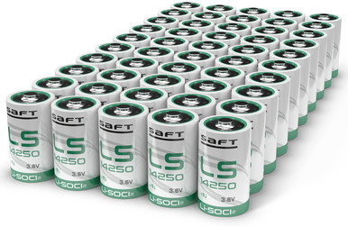 Saft LS14250 Li-SOCI2 3.6V 1/2AA Battery   50 Pack