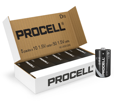 Duracell Procell D LR20 PC1300 Batteries   Box of 50