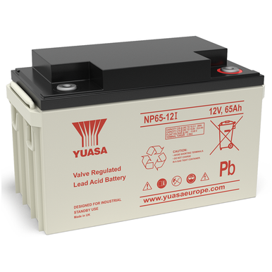 Yuasa NP65-12 VRLA Sealed Lead Acid Battery   1 Pack