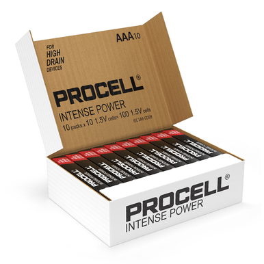 Duracell Procell Intense Power AAA LR03 PX2400 Batteries   Box of 100