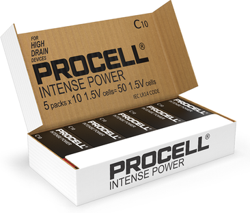 Duracell Procell Intense Power C LR14 PX1400 Batteries   Box of 50