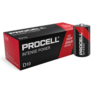 Duracell Procell Intense Power D LR20 PX1300 Batteries   Box of 10