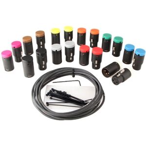 Cable Techniques Low-Profile XLR 3-Pin Cable DIY Bundle (Set of 10)