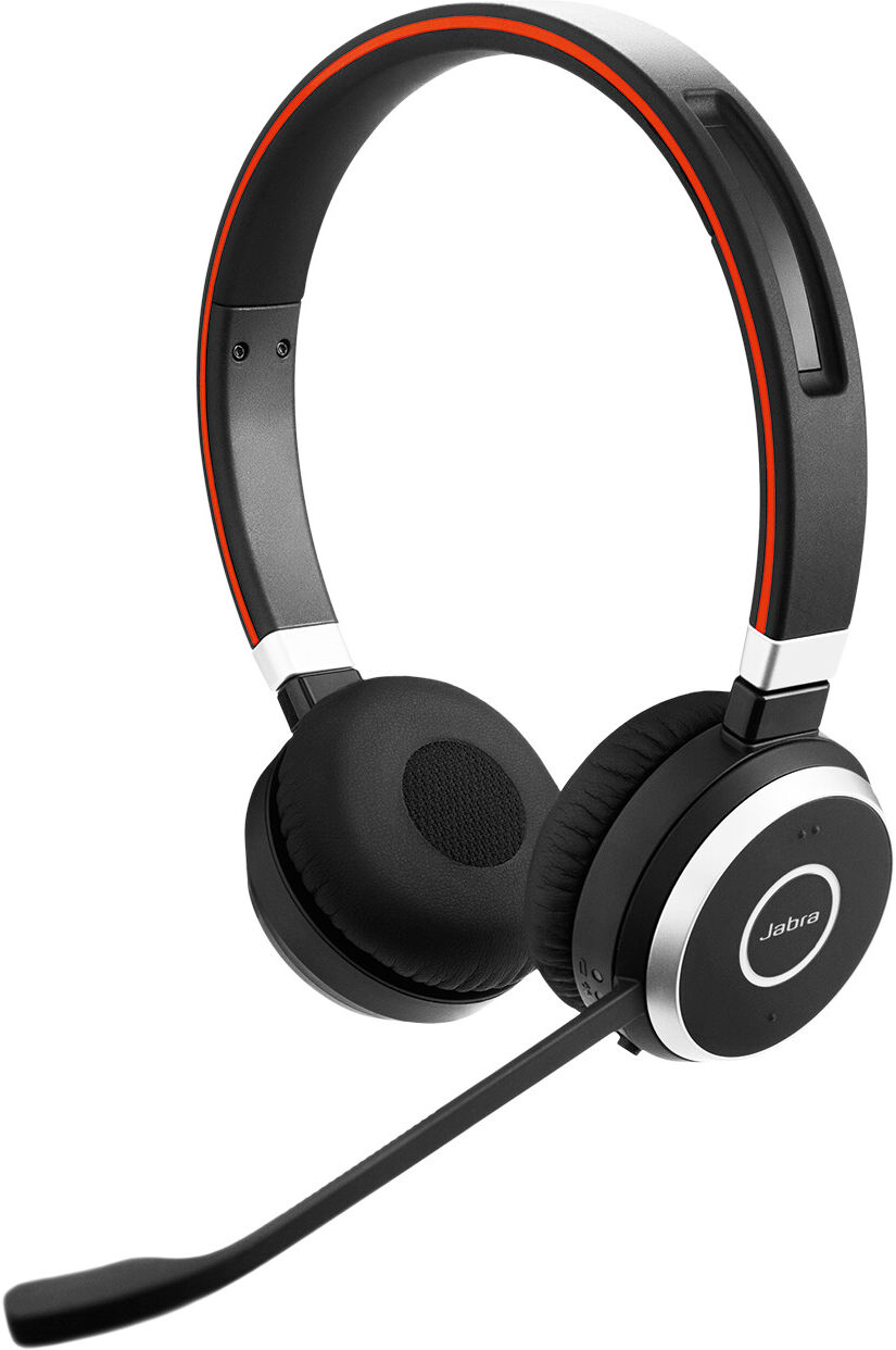 Jabra Evolve 65 MS Duo - Bluetooth, USB - Stereo-Headset Zertifiziert für Skype for Business inkl. Ladestation