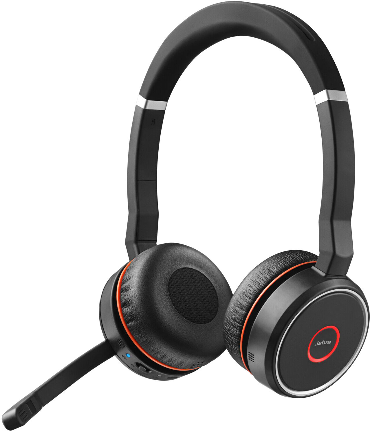 Jabra Evolve 75 UC Duo - StereoHeadset für UC-Plattformen inkl. Link 370 & Ladestation