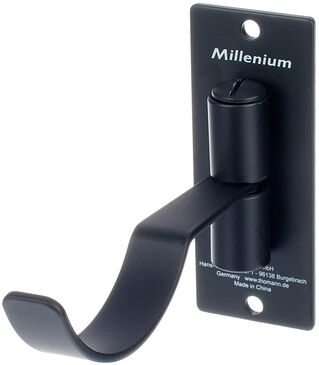 Millenium Wallmount Headphone Holder Black