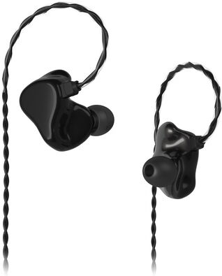 InEar StageDiver SD-5 Black case with anthracite silver inner ear part