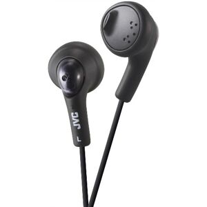 JVC Gumy HA-F160-B-E In-Ear Kopfhörer Stereo-Kopfhörer mit Bass Boost und 3,5mm Klinkenkabel (1,2m) Schwarz