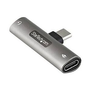 StarTech.com USB-C Audio- und Ladeadapter - USB-C-Audio Adapter mit 3,5-mm TRRS Kopfhörer-/Headset Buchse und 60W USB Typ-C-Power Delivery Pass-Through - für USB-C Handy/Tablet/Laptop (CDP235APDM) - Dockingstation - USB-C