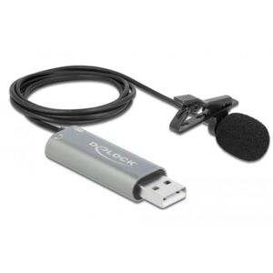 DeLock 66638 - USB Krawatten Lavalier Mikrofon Omnidirektional