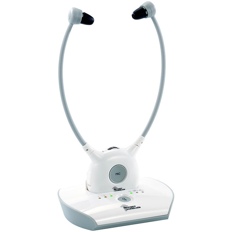 newgen medicals Hörsystem KH-210 für TV & Musik, mit Funk-Kopfhörer, bis 100 dB