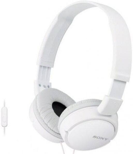 Sony MDR-ZX110APW - faltbarer Bügelkopfhörer mit Headsetfunktion