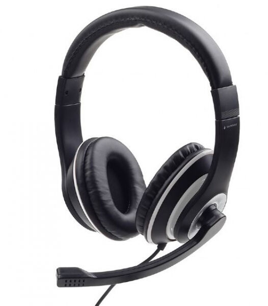 Gembird MHS-03-BKWT - Stereo Headset - Schwarz/Weiss