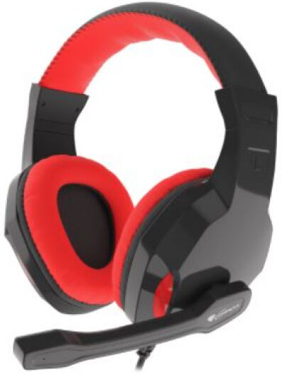 Natec Genesis Argon 100 - Headset - Schwarz/Rot