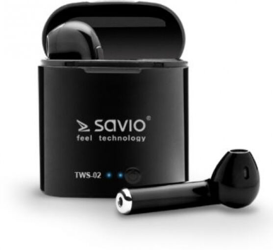 Savio TWS-02 - Bluetooth InEar-Kopfhörer - Schwarz