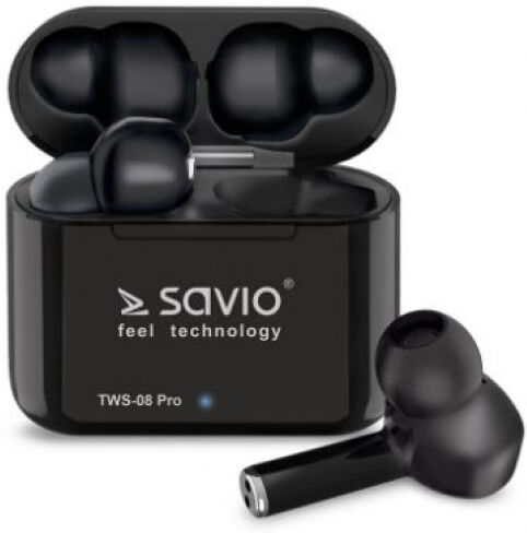 Savio TWS-08 PRO - Bluetooth InEar-Kopfhörer - Schwarz