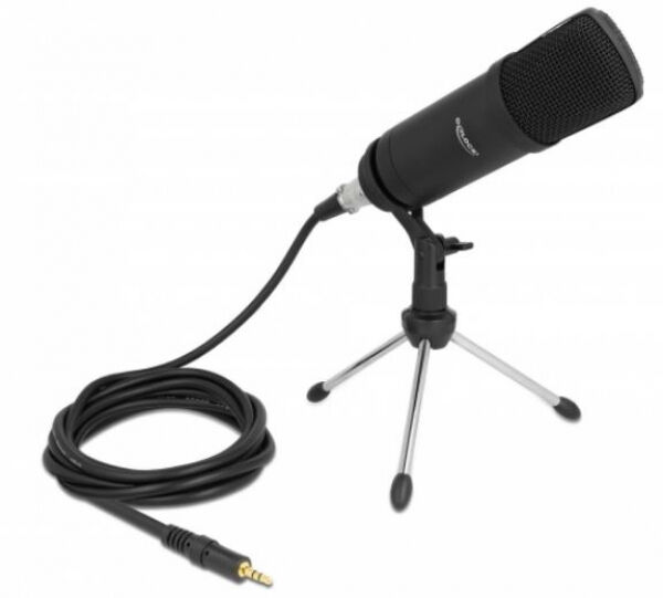 DeLock 66640 - Podcasting Mikrofon mit XLR Anschluss und 3 Pin Klinkenstecker
