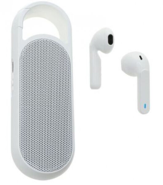 4smarts Eara Twin - True Wireless In-Ear-Kopfhörer / Bluetooth Speaker - Weiss