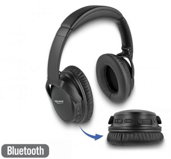 DeLock 27181 - Bluetooth 5.0 Headset Over-Ear