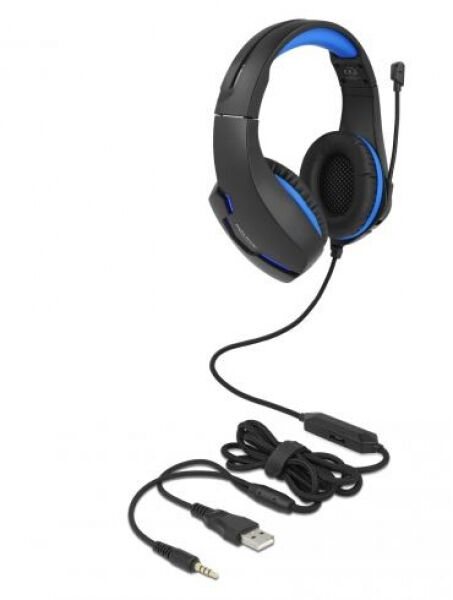 DeLock 27182 - Gaming Headset Over-Ear / 3,5mm Klinke