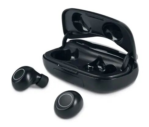 Tchibo TWS-In-Ear-Kopfhörer mit Powerbank - Tchibo - Schwarz Silikon