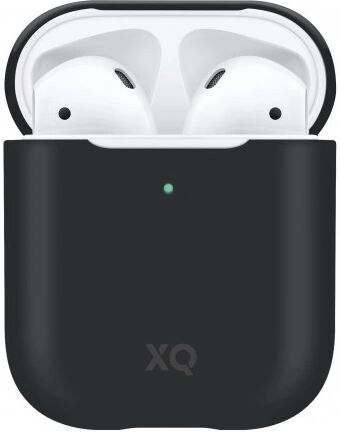 Xqisit Pouzdro pro sluchátka AirPods - Xqisit, Silicone Case Black