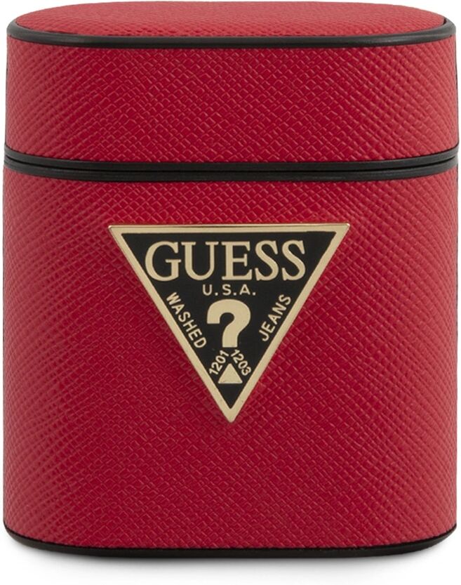 Guess Pouzdro pro sluchátka AirPods - Guess, Saffiano Red